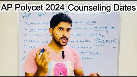 AP Polycet 2024 Counseling dates? | Full details about counseling