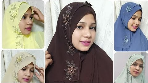 Floral Quwaity Double Loop Instant hijab/Double loop Hijab/Instant hijab/Floral Diamond Instant