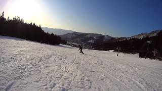 My freestyle snowboarding @ Nozawaonsen Snow Resort, Nagano, Japan on March 24, 2014 [UNCUT]