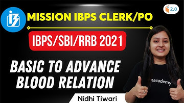 Basic to Advance | Blood Relation | Reasoning | Nidhi Tiwari | IBPS/SBI/RRB 2021