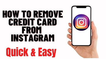 how to remove credit card from instagram