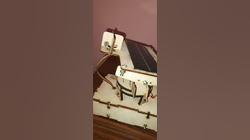 dual axis automatic solar tracker project | wood prototype