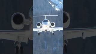 Spectacular Landing of the Embraer Legacy 650 in the Swiss Alps!