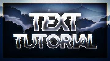 Text Tutorial / Photoshop Touch