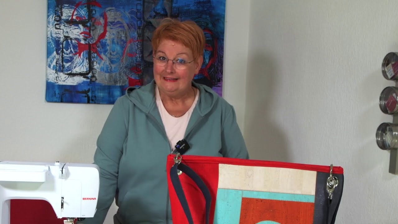 Wie nähe ich eine Tasche aus Kork im ColorBlocking Stil?