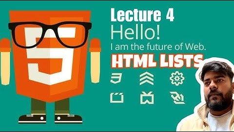 HTML Lists Tutorial | Unordered, Ordered & Nested Lists | Lecture 4  @scitechcsworld8352 ​