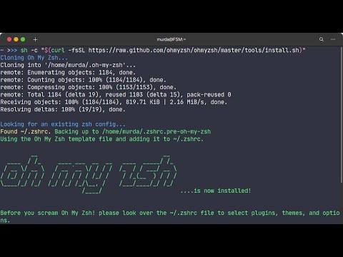 Oh my zsh - YouTube