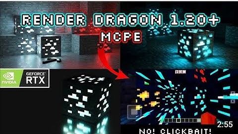 Minecraft PE 1.20 Shader mcpe | Render Dragon shaders mcpe 1.20 | RTX graphic for Render Dragon