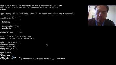 SQL- Importar una base de datos