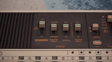 Casiotone MT-70 Keyboard - chord panel