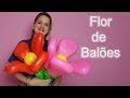 Como fazer uma FLOR DE BALÕES - balloon flower