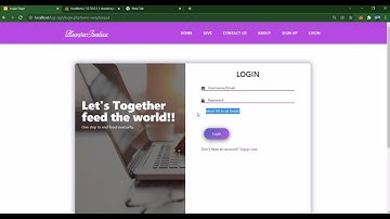 Crowdfunding Website for Food Insecurity using PHP || HungerJustice