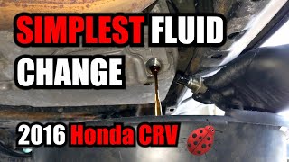 Honda CRV 2016 transmission fluid change Easy and quick