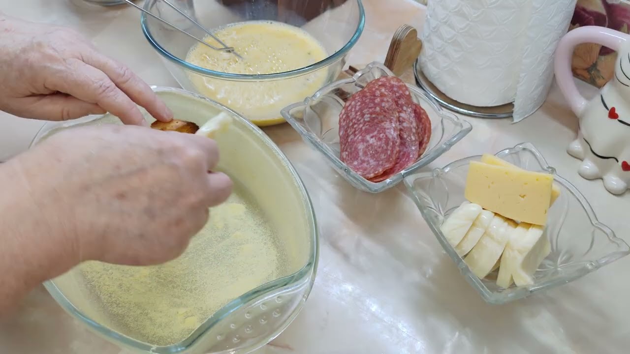 ЯИЧНЫЙ КОБЛЕР - ВАША СЕМЬЯ БУДЕТ В ВОСТОРГЕ. #яичныйкоблер #готовимподомашнему#гренки#вкусно #рецепт