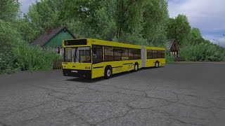Поездка на автобусе МАЗ-105.060 в игре OMSI 2, по маршруту 36! 