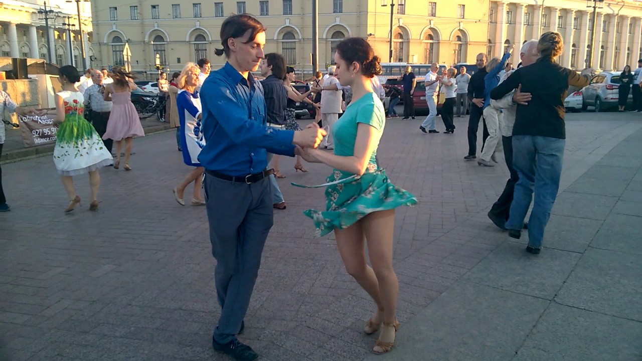 Хастл на вечере бальных танцев 21 июля 2017 (2) - YouTube
