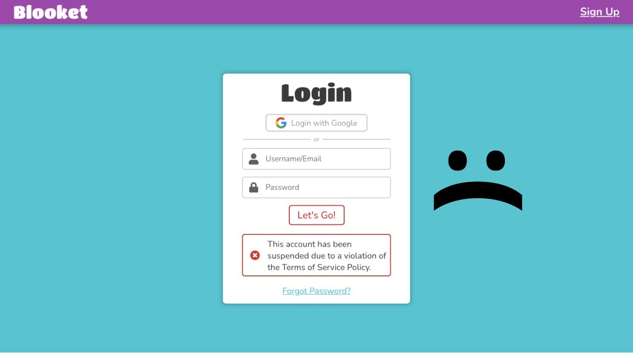 I got banned. Blooket YouTube