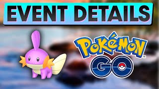 MUDKIP COMMUNITY DAY EVENT DETAILS | POKEMON GO