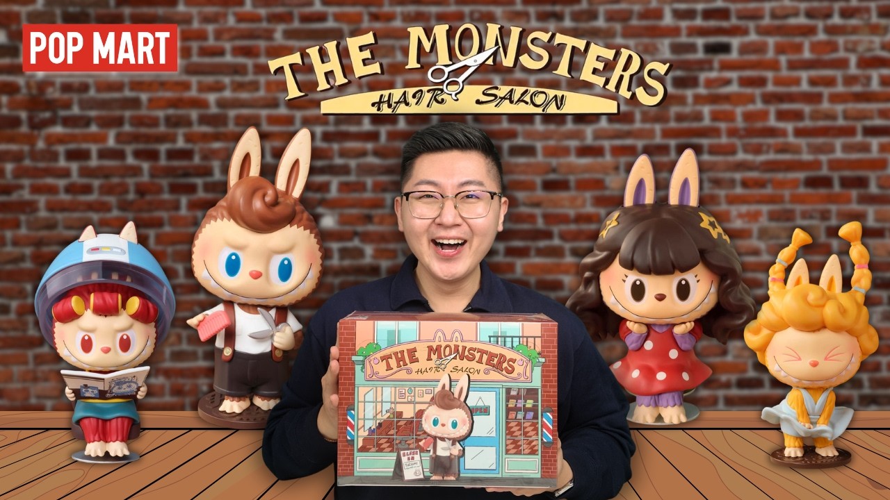 LABUBU Got a Hair Salon?! 😱 NEW POP MART THE MONSTERS Hair Salon