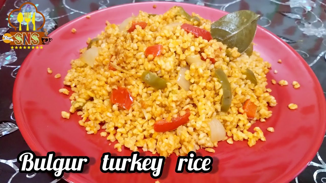 Bulgur rice turkey special wheat rice simple & easy within 5min helthy dinner - YouTube