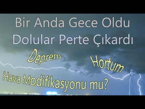 Süper Hücre Sel 🌪 Fırtına 27 Temmuz 2017 İstanbul Dolu Afeti ⛈
