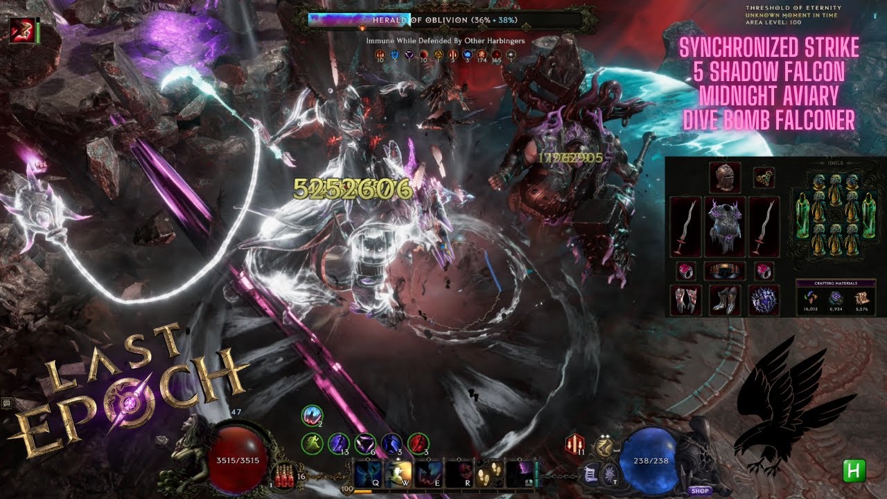 Uberroth 31s (Full Hp Idols) - Sync Strike 5 Shadows MA Dive Bomb Falconer | Last Epoch S2 Day 18