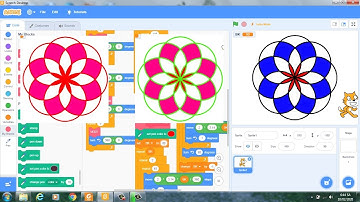 Hướng Dẫn Cách Lập Trình Scratch Vẽ Hoa Đường Tròn|VĐD