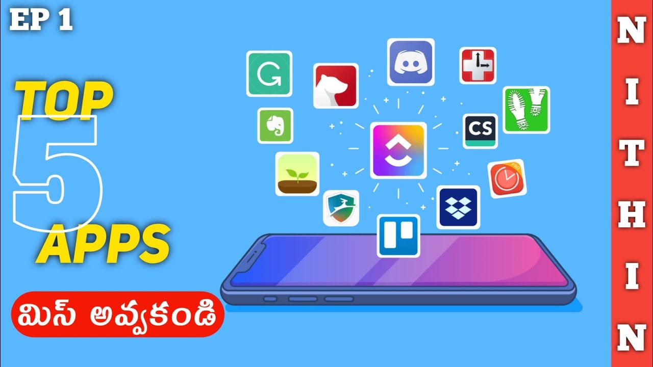 Top 5 apps you must try in your Android telugu | Apps you need in 2022 ...