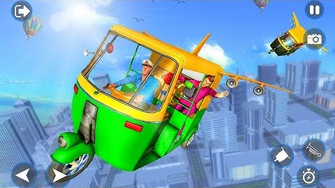 Flying ✈️Tuk Tuk New Auto Rickshaw Driving Simulator Games | Car Games | Android IOS | Gameplay 2