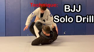 BJJ Single Leg X Sweep Solo Drill screenshot 3