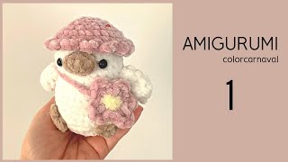 Crochet Duck With Flower Bag Part 1