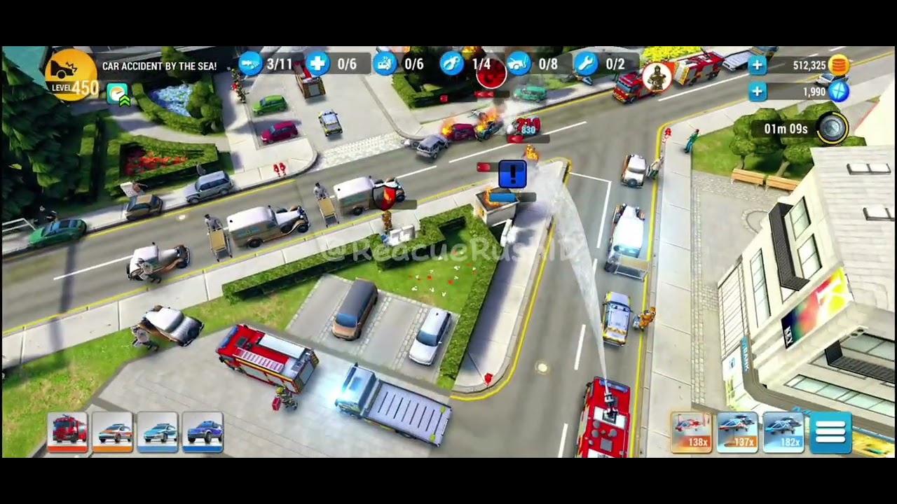 CAR ACCIDENT BY THE SEA❗️LEVEL450❗️EMHQ GAMEPLAY STRATEGY