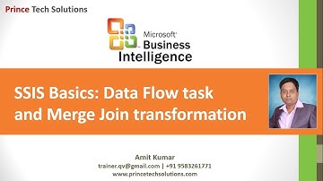SSIS Tutorial | Data Flow task, OLE DB Data Source and Merge Join transformation