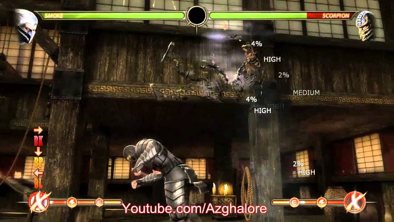 MK9 Smoke. Reset combo.