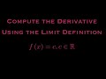 Prove the Derivative of any constant is 0 | Calculus I