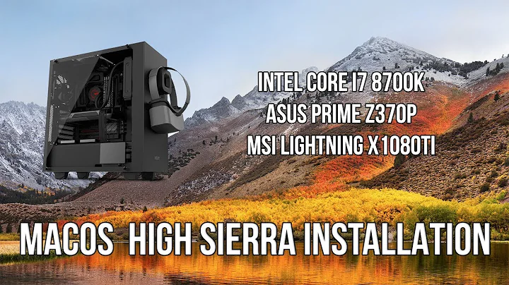 如何在自訂電腦上安裝MacOS High Sierra