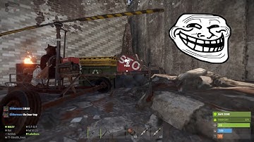 annoying helicopter pilots at outpost (rust)