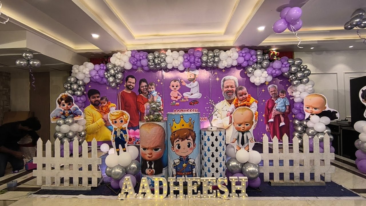 1st birthday decoration🎉 | Balloon decoration 🎂 | Theme decoration | All types balloon decoration 🥳