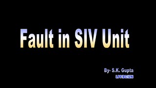 Fault in SIV unit. #troubleshooting screenshot 2