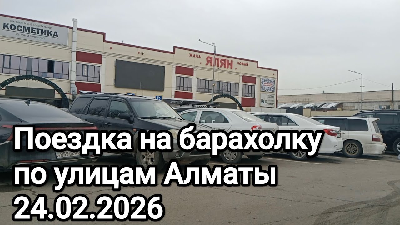Поездка на барахолку. Рынки старый и новый Ялян. Байсат, Рвхат. Улицы Алматы . 24.02.2026