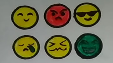 easy to draw emotion faces emoji skype yahoo facebook zalo