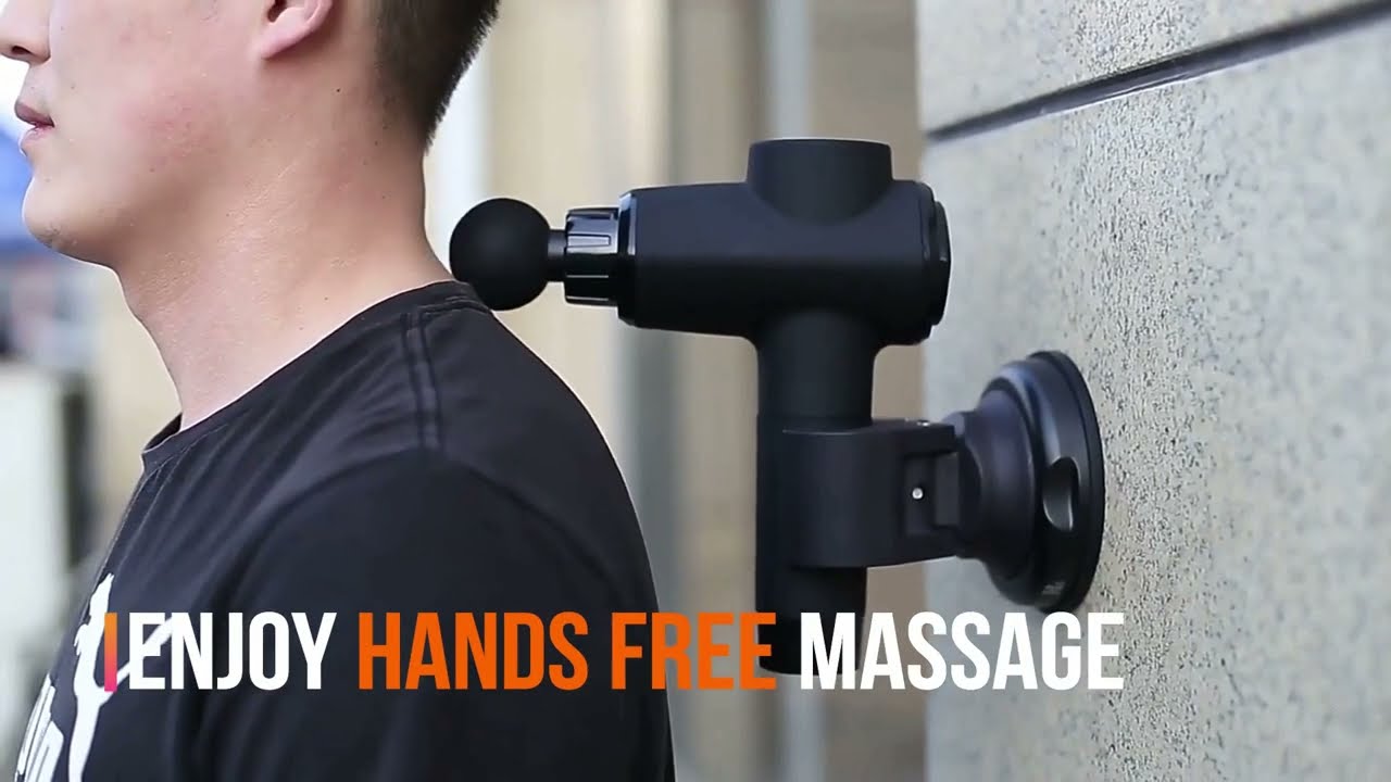 Effortlessly Target Hard-to-Reach Spots with This Genius Massage Gun Mount!