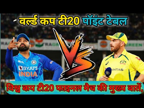 विश्व कप टी20 फाइनल मैच की मुख्य बातें |