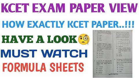 Kcet Paper review 👍 must watch and have a look!!#kcet2022 #kcet2021 @Eyesorice