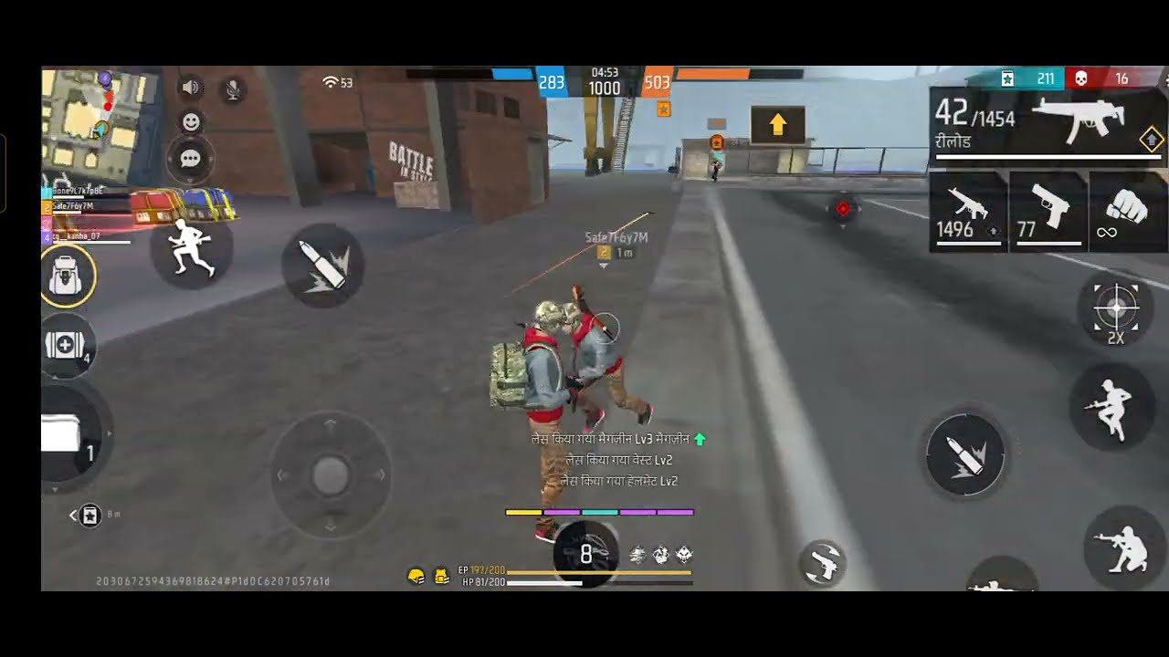 FREE FIRE 🔥 1 MAIN ARMY PLAYER ONL 