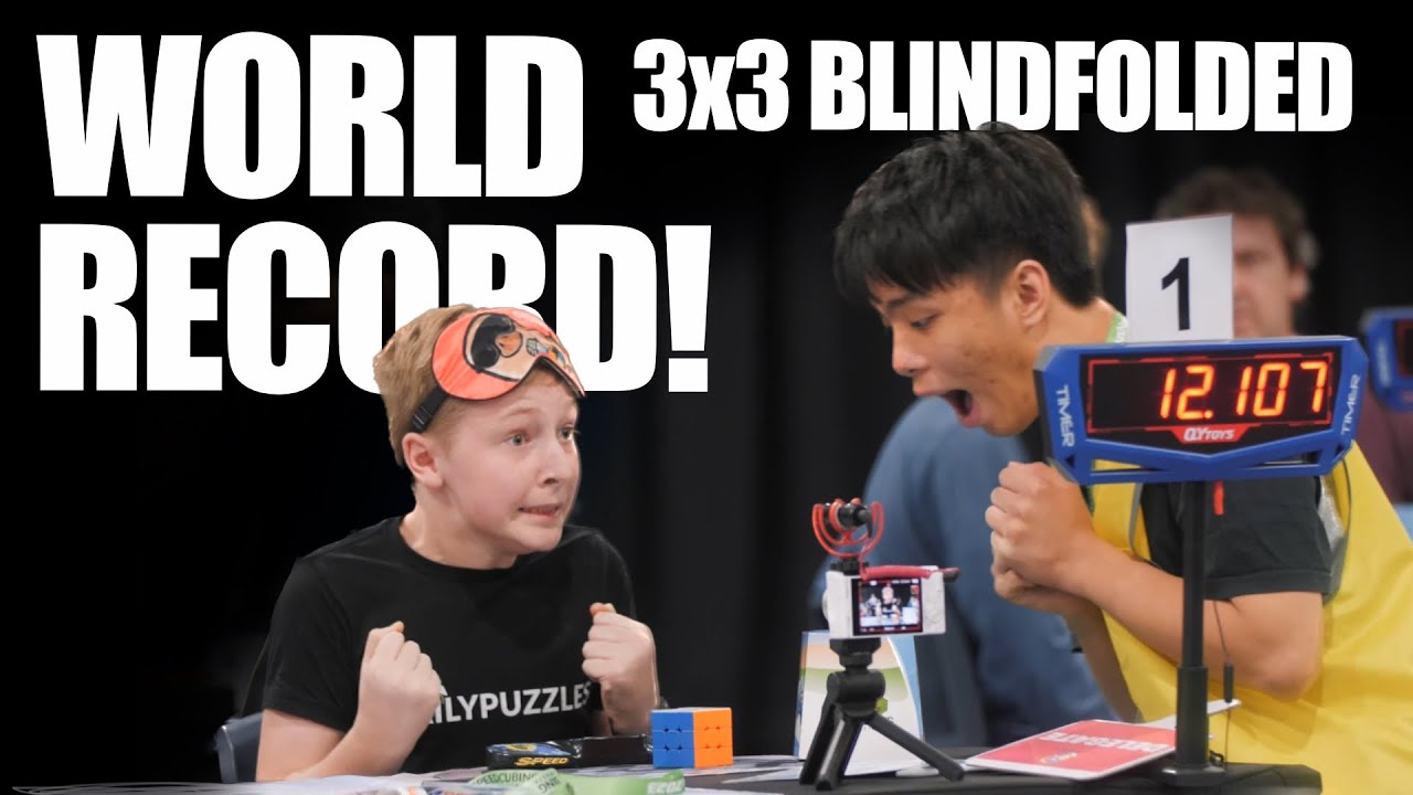 World Record Blindfolded 3x3 Rubiks Cube Solve Former   1210   Charlie Eggins