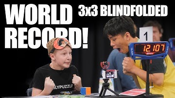 World Record Blindfolded 3x3 Rubik
