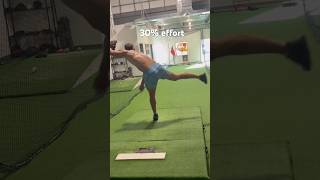 30% effort 97-98 mph fastballs #baseball #pitching #training #athlete #baseballshorts