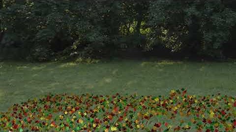 Leaves jumping from proximity geometry node