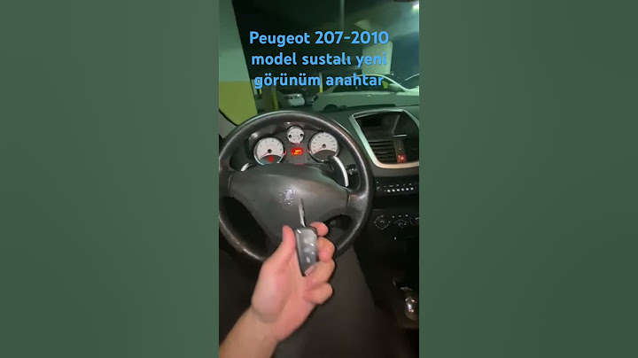 Peugeot 207-2010 model yeni sustalı anahtar yapımı #keşfet #keşfetbeniöneçıkar #yedekanahtar